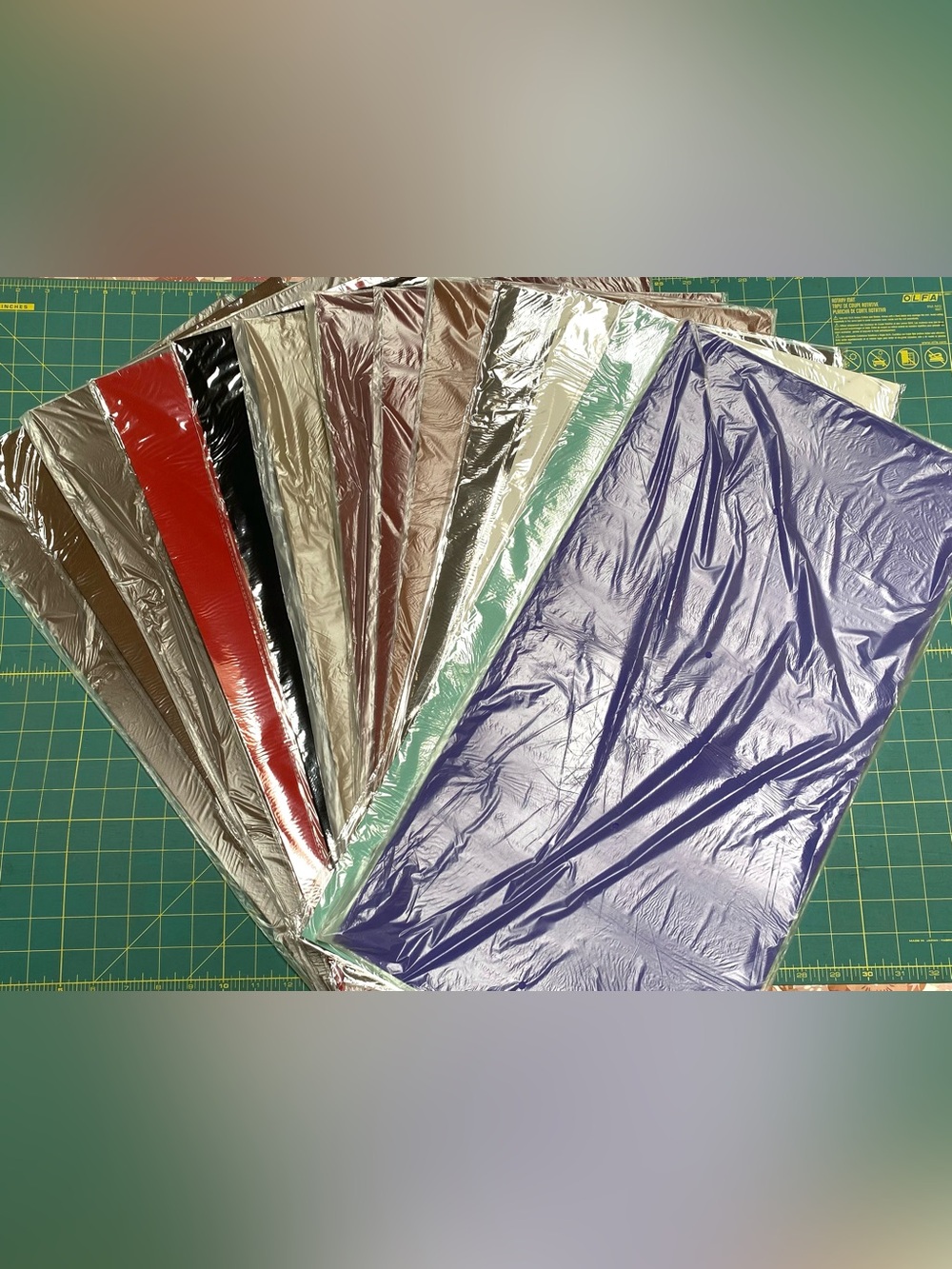 NWT Lot of 13 Laserable Leatherette Sheets Assorted Color Bundle
